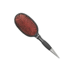 Kent Brushes Cepillo Ovalado Cushion Brush KS01 con Cerdas de Jabalí y Cojín de Goma Resistente al Calor, Tamaño Grande
