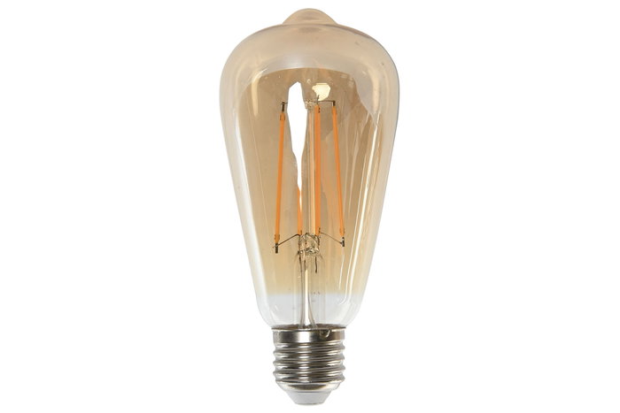 DKD Home Decor Bombilla LED Cristal Ahumada Ámbar 650 lm E27 DKD Home Decor Bombilla LED Cristal Ahumada Ámbar 650 lm E27