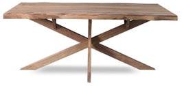 DKD Home Decor Mesa de Comedor de Acacia Natural 200x100x78