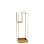 Aberto Design Paragüero 008 de Metal Dorado Elegante para Entrada de Hogar, Diseño Funcional y Sofisticado, 20x20x61 cm