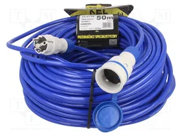 KEL Prolongador de Alimentación H07BQ-F 3G2,5mm² 50m Azul