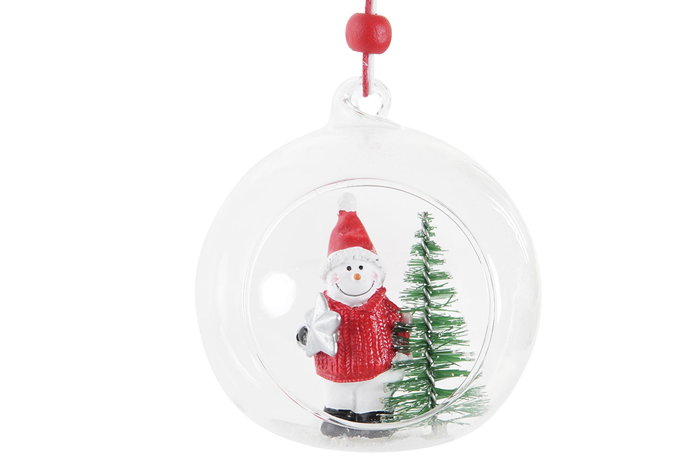 DKD Home Decor Colgante Navidad Tradicional Rojo Blanco Resina Cristal 7 x 8.5 x 8 cm (6 Unidades) DKD Home Decor Colgante Navidad Tradicional Rojo Blanco Resina Cristal 7 x 8.5 x 8 cm (6 Unidades)