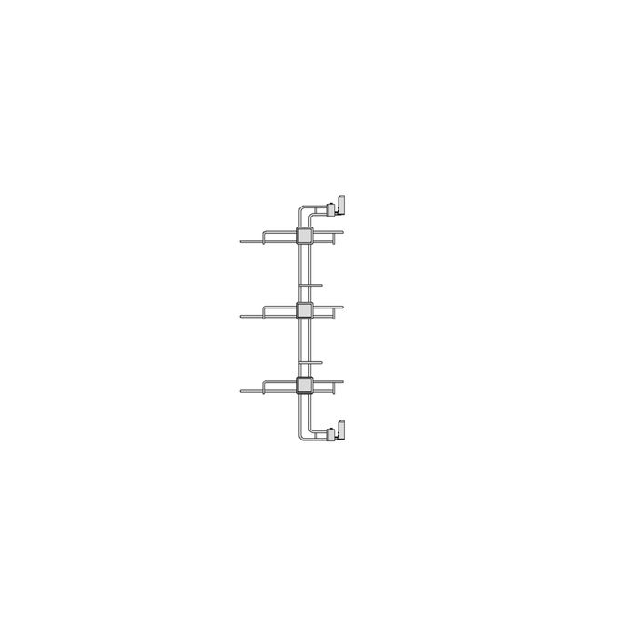 Emuca Zapatero lateral extraíble para armarios y vestidores Hack, Derecha, Acero, Pintado color gris piedra