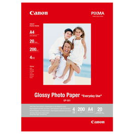 Canon GP-501 Papel Fotográfico Glossy A4 200 g/m2, Paquete de 20 Hojas