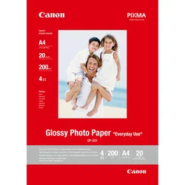 Canon Papel Fotográfico GP-501 A4 Brillante 200g 20 Hojas