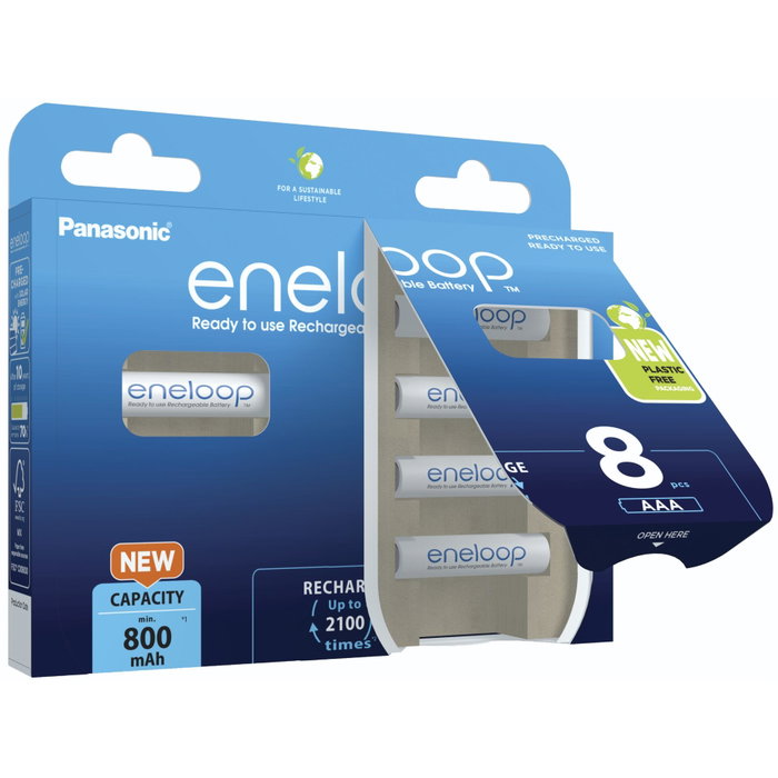 Panasonic Eneloop Micro AAA 800mAh Ni-MH (Pack de 8)