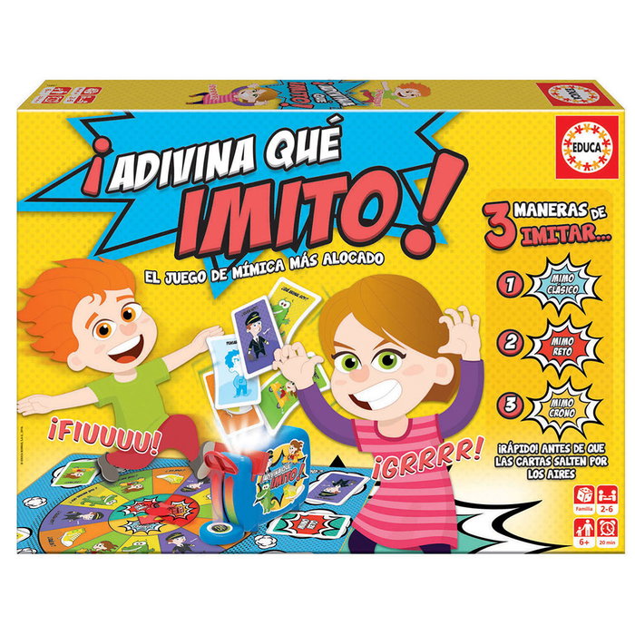Educa Borras ¡Adivina qué imito! Juego de mímica Educa Borras ¡Adivina qué imito! Juego de mímica
