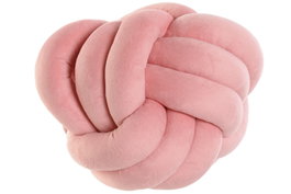 DKD Home Decor Cojín de Poliéster Bola Nudo Rosa (Pack de 2)