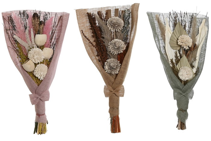DKD Home Decor Ramo de Flor Seca y Yute Surtido 30x10x60 cm DKD Home Decor Ramo de Flor Seca y Yute Surtido 30x10x60 cm
