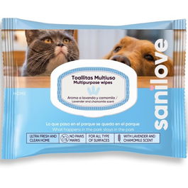 Sanicat Toallitas Multiusos 40un - Limpieza Hogar - Lavanda y Manzanilla