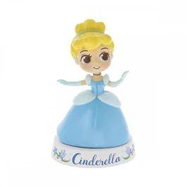 Enesco Mini Figura Disney Princesa Cenicienta con Vestido Azul - Figura de Colección de Vinilo