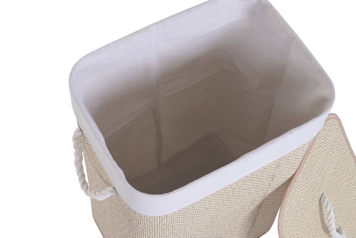 DKD Home Decor Cesta de Ropa de Bambú Plegable Natural