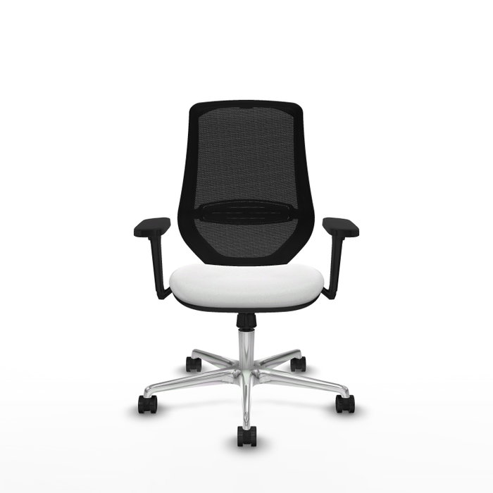 PIQUERAS Y CRESPO Silla de oficina Mardos con mecanismo Sincro, Blanco y Negro PIQUERAS Y CRESPO Silla de oficina Mardos con mecanismo Sincro, Blanco y Negro
