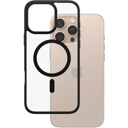 PanzerGlass HardCase MagSafe para iPhone 16 Pro Max, Negro, Antigolpes y Antirayaduras, Certificado MIL-STD-810H