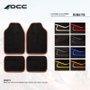 OCC Design Alfombras a medida para Honda Civic IX (2012-2017) con ribete amarillo