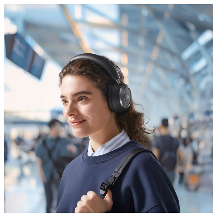 Anker Soundcore Space One Pro - Auriculares Bluetooth con Cancelación de Ruido, Color Negro