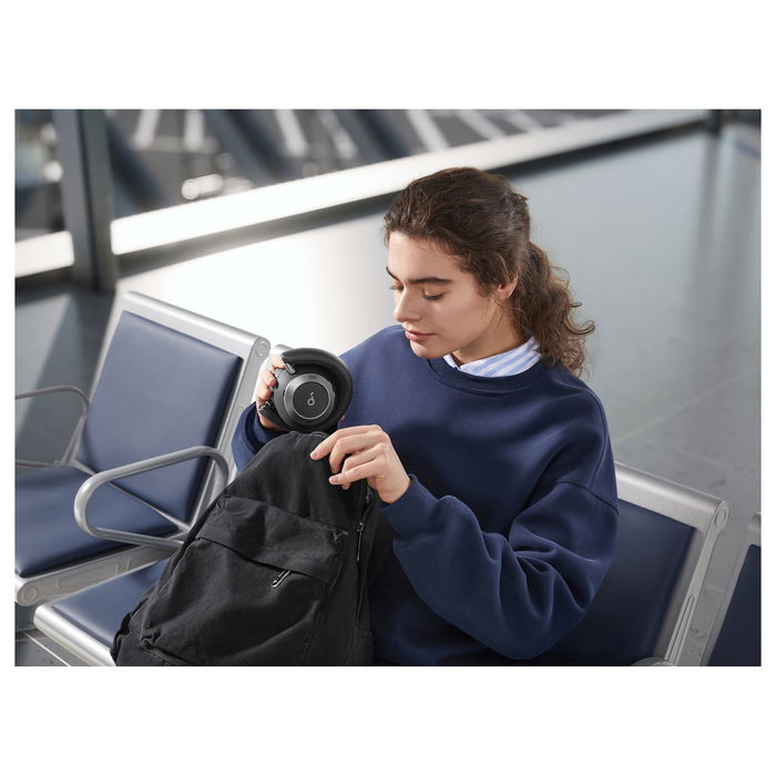 Anker Soundcore Space One Pro - Auriculares Bluetooth con Cancelación de Ruido, Color Negro