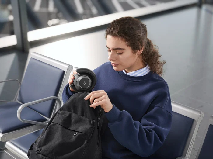 Soundcore Space One Pro Auriculares Inalámbricos Diadema Bluetooth Negro con Cancelación Activa de Ruido (ANC) para Llamadas y Música