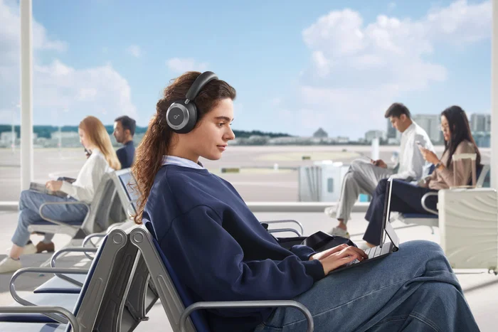 Soundcore Space One Pro Auriculares Inalámbricos Diadema Bluetooth Negro con Cancelación Activa de Ruido (ANC) para Llamadas y Música