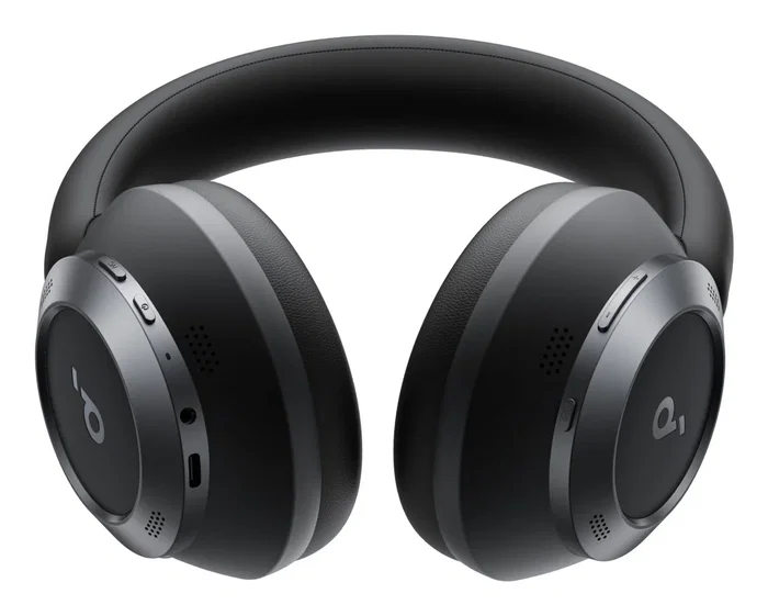 Soundcore Space One Pro Auriculares Inalámbricos Diadema Bluetooth Negro con Cancelación Activa de Ruido (ANC) para Llamadas y Música
