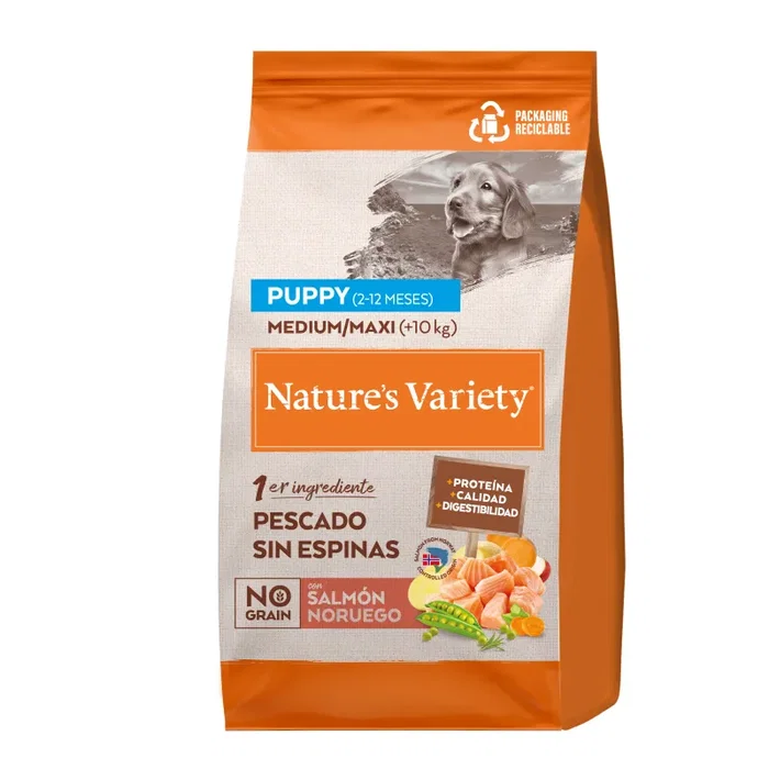 Affinity Nature's Variety Dog No Grain Puppy Medium Salmon 10 kg
