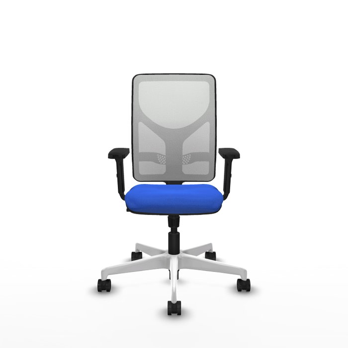 PIQUERAS Y CRESPO Silla de oficina Motilla con mecanismo Sincro, Azul y Blanco PIQUERAS Y CRESPO Silla de oficina Motilla con mecanismo Sincro, Azul y Blanco