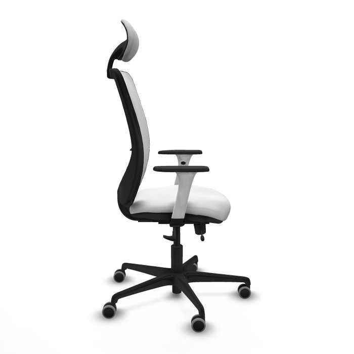PIQUERAS Y CRESPO Silla de oficina Zulema con mecanismo Sincro/Traslack y cabecero fijo, color Blanco PIQUERAS Y CRESPO Silla de oficina Zulema con mecanismo Sincro/Traslack y cabecero fijo, color Blanco