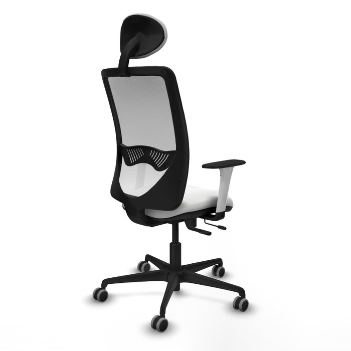 PIQUERAS Y CRESPO Silla de oficina Zulema con mecanismo Sincro/Traslack y cabecero fijo, color Blanco PIQUERAS Y CRESPO Silla de oficina Zulema con mecanismo Sincro/Traslack y cabecero fijo, color Blanco