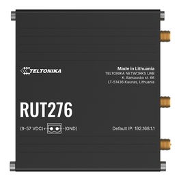 Teltonika RUT276 Router Industrial 4G/5G WiFi con 2 Puertos LAN Gigabit, Power over Ethernet (PoE), Soporte Dual SIM y RutOS - Instalación Pared/DIN