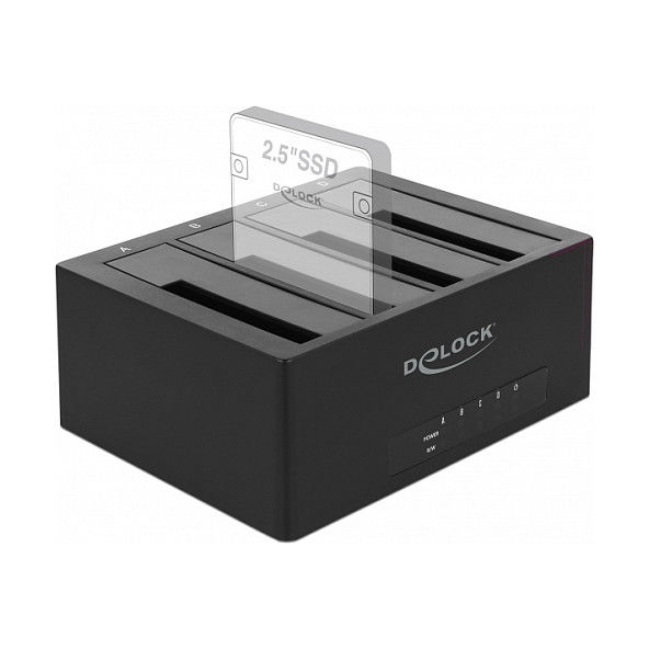 DeLOCK USB Type-C Docking Station para 4 Unidades HDD o SATA SSD