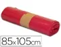 Blanca Bolsa Basura Industrial Roja 85x105cm Galga 110 Rollo 10 Unidades