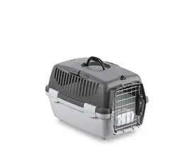 Kruuse Transportín Gulliver Deluxe para Mascotas Gris 55x36x35 cm con Bebedero, Puerta Metálica Superior y Fijación con Cinturón de Seguridad Kruuse Transportín Gulliver Deluxe para Mascotas Gris 55x36x35 cm con Bebedero, Puerta Metálica Superior y Fijación con Cinturón de Seguridad