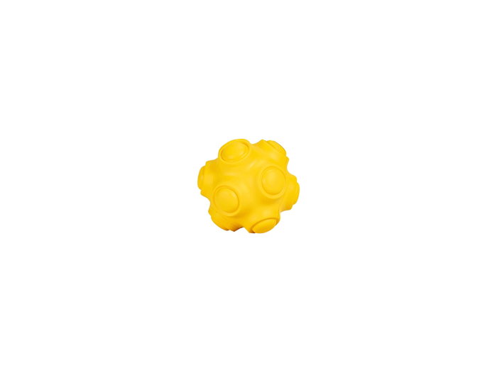 FREEDOG Pelota de Goma Rivet Amarillo 7,8cm FREEDOG Pelota de Goma Rivet Amarillo 7,8cm