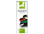 Q-connect Imanes para Pizarras Magnéticas 35 mm Colores Surtidos Caja de 10 Unidades