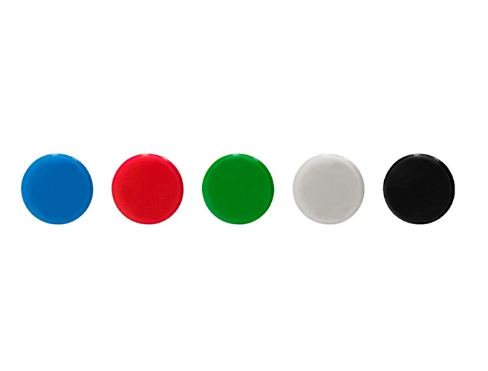 Q-connect Imanes para Pizarras Magnéticas 35 mm Colores Surtidos Caja de 10 Unidades
