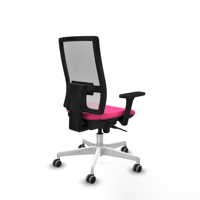 PIQUERAS Y CRESPO Silla de oficina Horna Rosa y Blanco