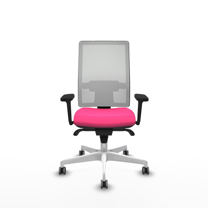PIQUERAS Y CRESPO Silla de oficina Horna Rosa y Blanco