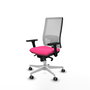 PIQUERAS Y CRESPO Silla de oficina Horna Rosa y Blanco