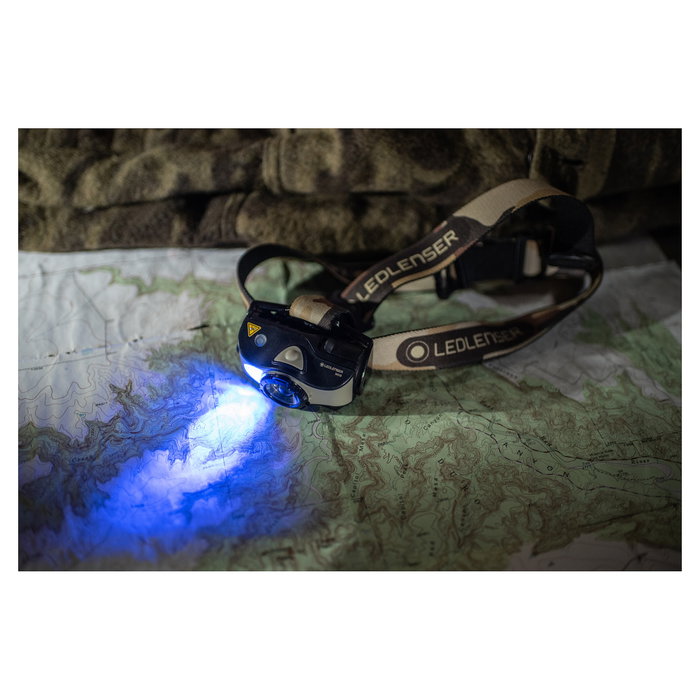 Ledlenser MH8 Linterna de Mano Recargable USB, LED 600 Lumen, Haz 200 m, 4 Modos, Resistente IP54, Negro