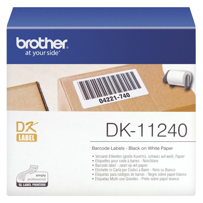 Brother DK-11240 Rollo de Etiquetas de 102x51mm, 600 Unidades Brother DK-11240 Rollo de Etiquetas de 102x51mm, 600 Unidades