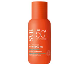 SVR SUN SECURE Aqua Fluide Protector Solar SPF50+ 50 ml - Textura Ultrafluida, Resistente al Agua y Sudor, Para Piel Sensible