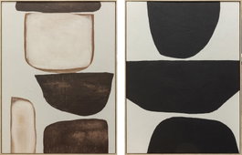 DKD Home Decor Cuadro Lienzo Abstracto 90x3,5x120cm Surtido de 2 piezas