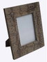 DKD Home Decor Marco de Fotos 13x18 Mango y Cristal Natural Blanco 23.2 x 28 x 1.5 cm