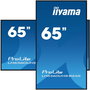 iiyama 65" UHD VA panel 3840x2160 500cd/m² Haze 25% Landscape and Portrait 24/7
