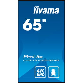 Iiyama LH6560UHS-B2AG Monitor 65" 4K UHD 3840x2160 500cd/m2 Android 11 OS Uso 24/7 VESA 400x400 Landscape Portrait Media Play USB