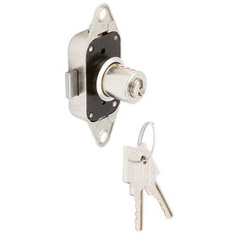 Meroni Cerradura Falleba 2185 Cilindro 16x20 Níquel Perno M6 Con Bolsa Accesorios Sin Varilla