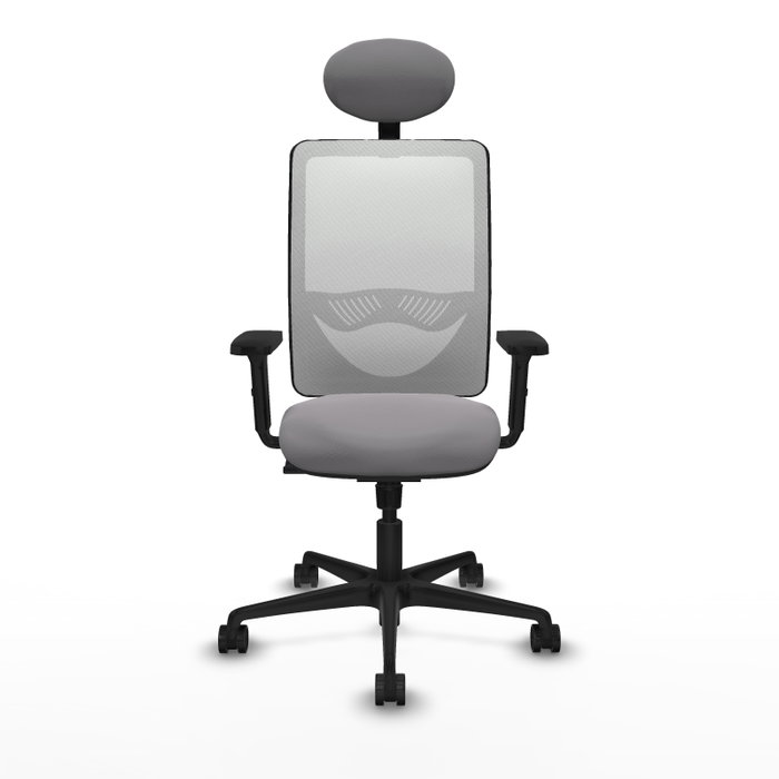 PIQUERAS Y CRESPO Silla de oficina Zulema con mecanismo Sincro, Gris y Blanco PIQUERAS Y CRESPO Silla de oficina Zulema con mecanismo Sincro, Gris y Blanco