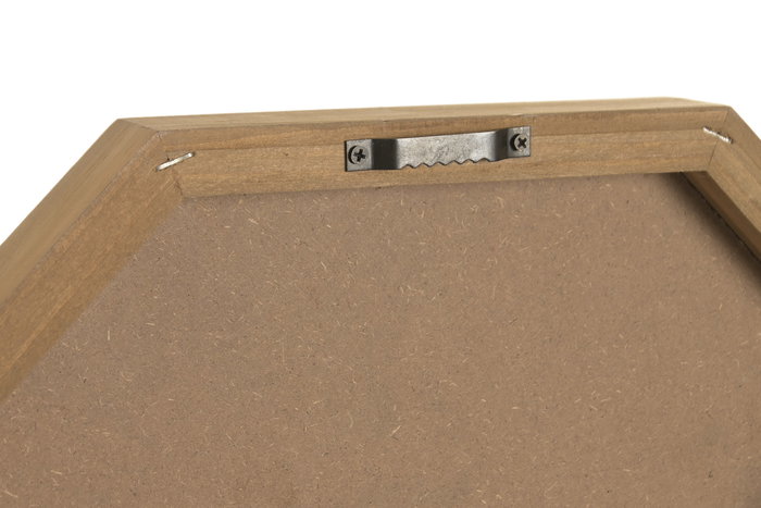 DKD Home Decor Reloj Pared Vintage Natural Blanco 3.5 x 40 x 40 cm (4 Unidades)