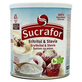 SUCRAFOR Sustituto de Azúcar Eritritol y Stevia 500Gr