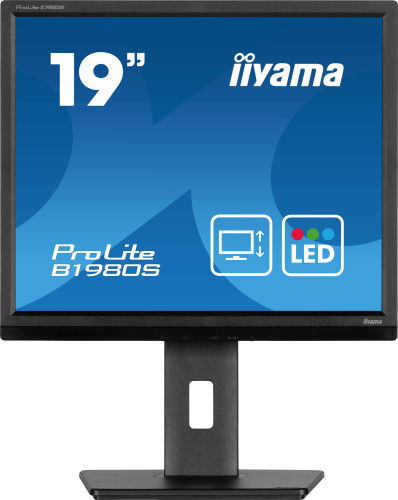 Iiyama B1980S-B1 Monitor LED TN 19" 1280x1024 5:4, 75Hz, 3ms, HDMI/DisplayPort, Altavoces, Ajuste Altura, Pivote, Negro Iiyama B1980S-B1 Monitor LED TN 19" 1280x1024 5:4, 75Hz, 3ms, HDMI/DisplayPort, Altavoces, Ajuste Altura, Pivote, Negro